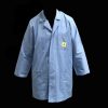 El.Mi Deluxe - Camice antistatico ESD Cotone Azzurro (Unisex, XS/3XL)