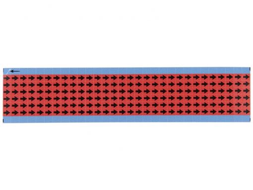 Etichette con frecce rosso