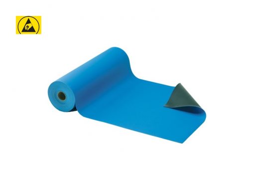 ESD Safe Anti-static Table Mat Double Layer Blue/Black Rolls