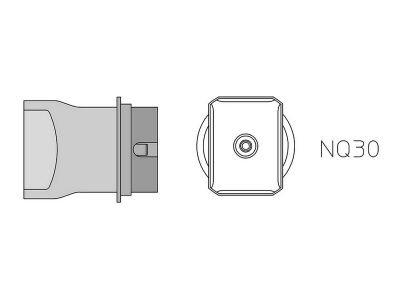 Weller NQ 30 (T0058750721N) - Hot Air Nozzle 23.5 x 17.5 mm