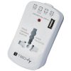 Universal Travel Adapter for Electrical Sockets + USB (2A)