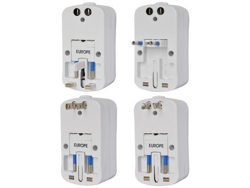 Universal Travel Adapter for Electrical Sockets + USB (2A)