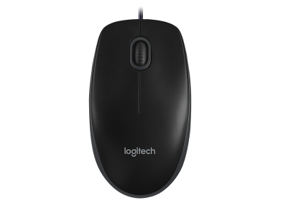 B100 Logitech Optical Mouse with USB Cable (1000dpi)