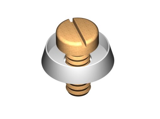 EM097 Sottovite M4 per viti fino a Ø4mm