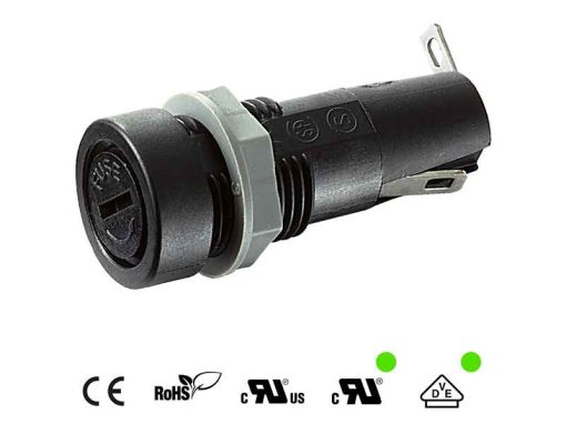 Portafusibile da pannello per fusibile 5x20mm