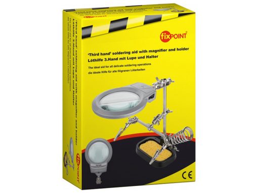 Fixpoint - Supporto per saldatura lente LED e spugna (Ø90mm, 2x)