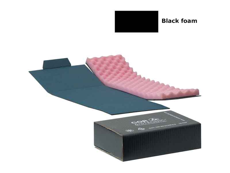 TCP-EL Foampac PCB Transit Box - ESD Safe Cardboard Box with Black Profiled Conductive Foam TCP-EL Foampac PCB Transit Box - ESD Safe Cardboard Box with Black Profiled Conductive Foam