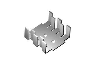 EM 21-7790B Dissipatore anodizzato nero per TO-220