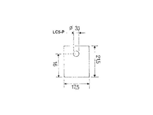 LC5-P - Isolatore in tessuto siliconico | Disegno tecnico