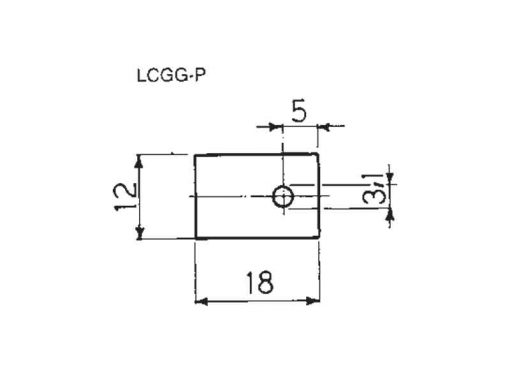 LCGG-P - Isolatore in tessuto siliconico (100pz) | Disegno tecnico