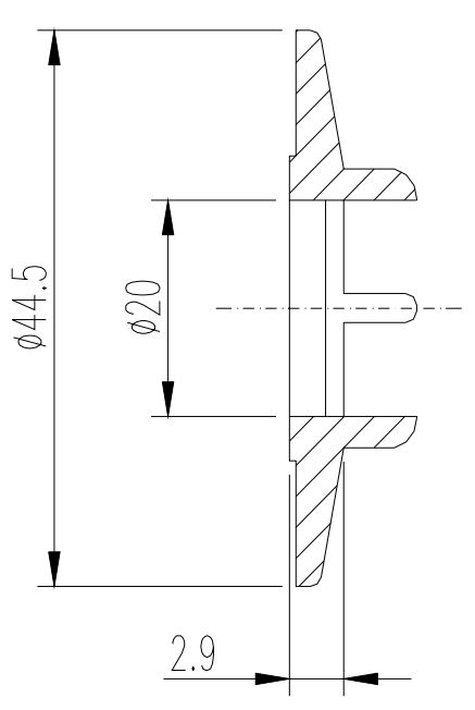 Quadrante trasparente 29mm