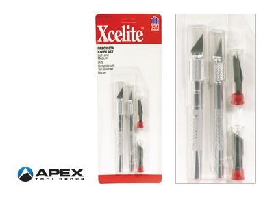 XNS100 Set 2 coltelli di precisione Weller Xcelite con 10 lame assortite