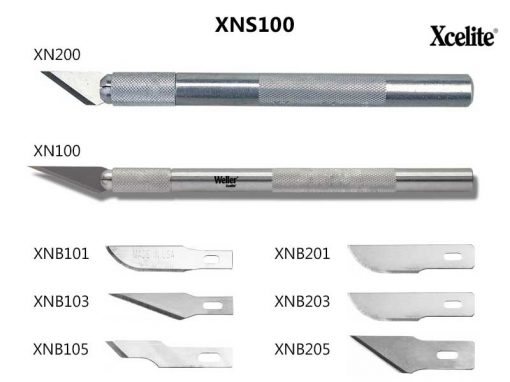 XNS100 Set 2 coltelli di precisione Weller Xcelite con 10 lame assortite