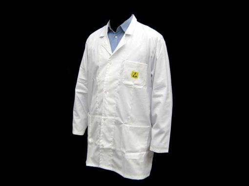 Antistatic ESD Smock Economy Unisex White (XS/XXL)