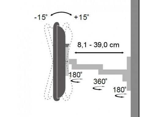 Supporto da muro per monitor