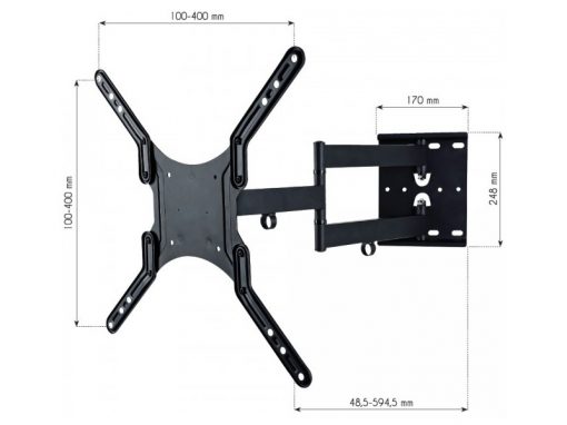 Supporto a muro per TV monitor LED/LCD 23-55 pollici - ICA-PLB 136M