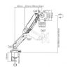 Supporto da tavolo per TV monitor LED/LCD da 13 a 27 pollici - ICA-LCD 514