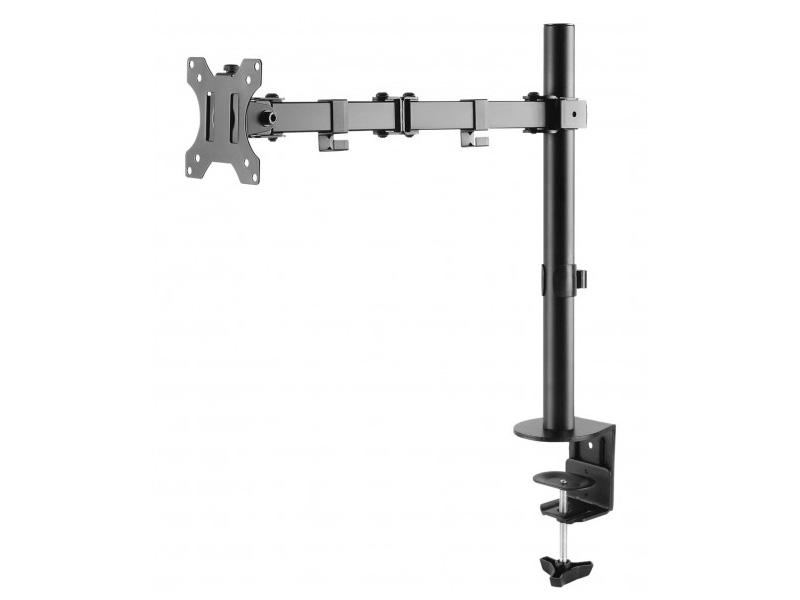 BASE UNIVERSALE STAND DA TAVOLO MONITOR BRACCIO SUPPORTO SCRIVANIA VESA 100  LCD