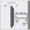 Supporto a muro per TV monitor da 19-37 pollici ICA-LCD 2901
