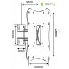 Supporto a muro per TV monitor LED/LCD 23-37 pollici - ICA-LCD 2800B