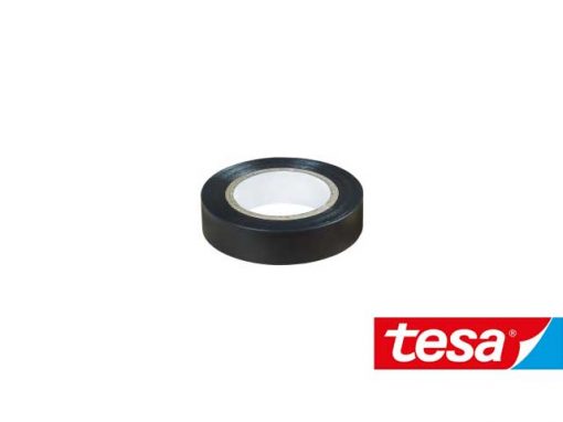 Nastro isolante Tesa Nero in PVC autoestinguente (2 formati, Cf 10pz)