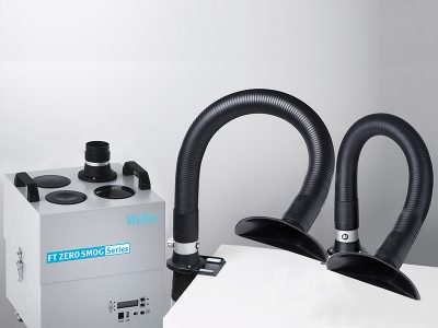Zero Smog 4V Kit 2 Funnel (T0053664699N) - Aspiratore fumi Weller con 2 bracci di aspirazione e ugelli a imbuto