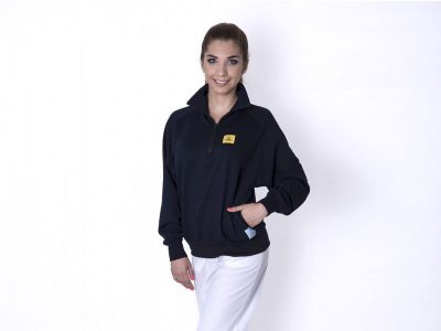 CAS - Felpa antistatica ESD Zip corta (Unisex, XS-XXL)