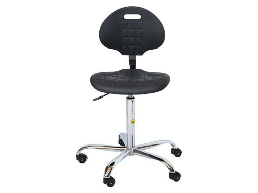 Antistatic ESD Safe Soft Polyurethane Chair (Wheels, H46-59cm)