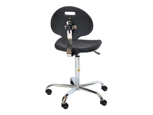 Antistatic ESD Safe Soft Polyurethane Chair (Wheels, H46-59cm)