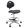 Anti-static ESD Safe Soft PU Stool (Wheels, H52-72cm)