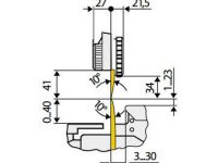 Maestro 3E/450 | Altezza massima del componente presso la scanalatura preincisa