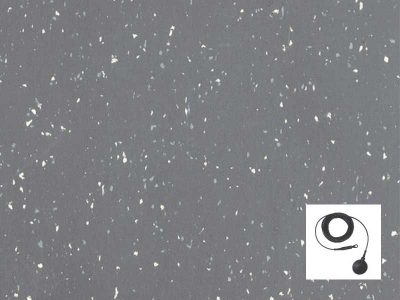 Tappeto antistatico ESD da pavimento con cavo di terra (Grigio, sp. 2.5mm)