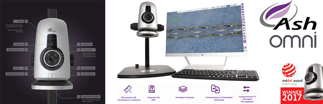Microscopio digitale professionale con misurazioni Omni | Ash Technologies