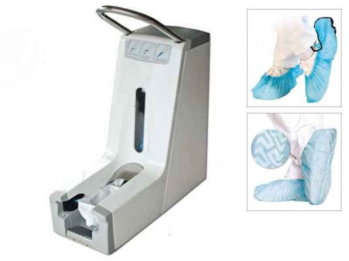 Dispenser with Handle for Overshoes