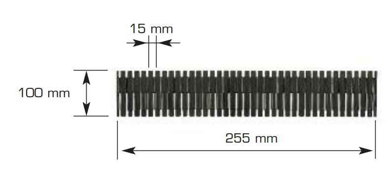 Divisorio conduttivo per Newbox ESD (255x100h mm)