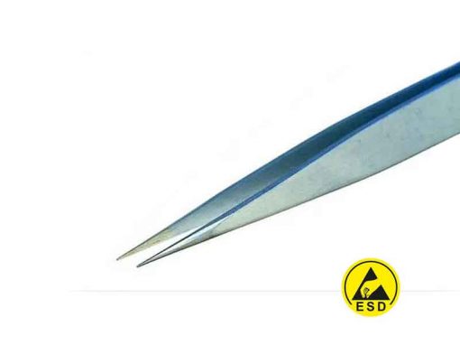 Piergiacomi 0-SA-ESD Tweezers (Fine Tips, 120mm)