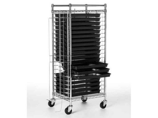 ESD Safe Transport Cart System with 20 Trays (1520h mm)