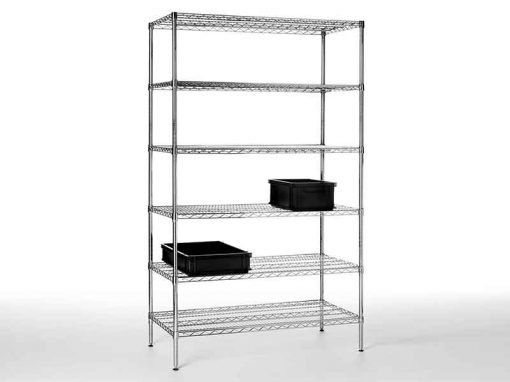 ESD Safe Anti-static Shelving made of Chromed Steel Wire