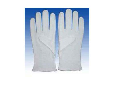 Cotton/Polyester White Gloves (S/L)