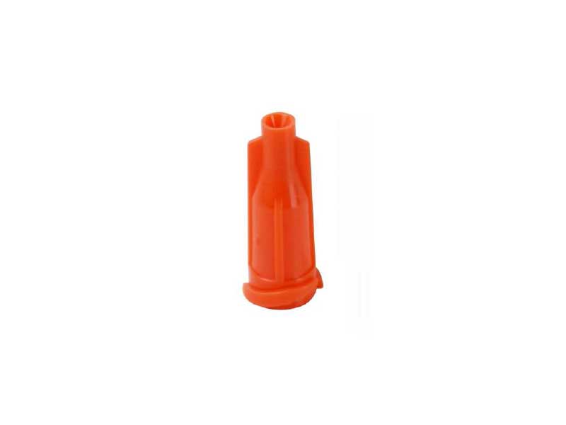 Cappuccio per siringa dosatrice Arancione con attacco Luer Lock (50pz)