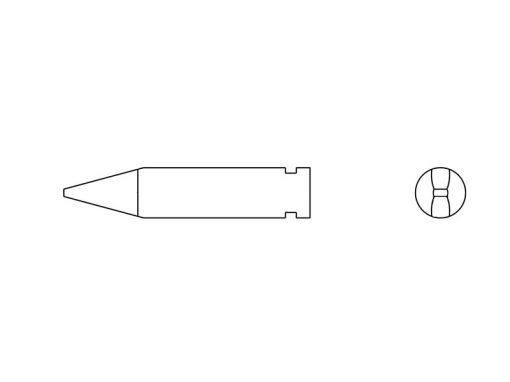 Weller XH A (T0054490899) - Soldering Tip Chisel 1.6 x 0.8 mm