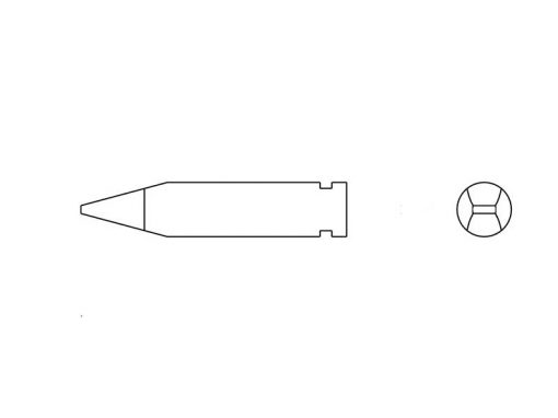 Weller XH B (T0054490999) - Soldering Tip Chisel 2.4 x 0.8 mm