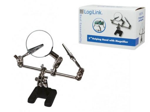 Logilink 3rd Helping Hand with Magnifier (Ø46mm)