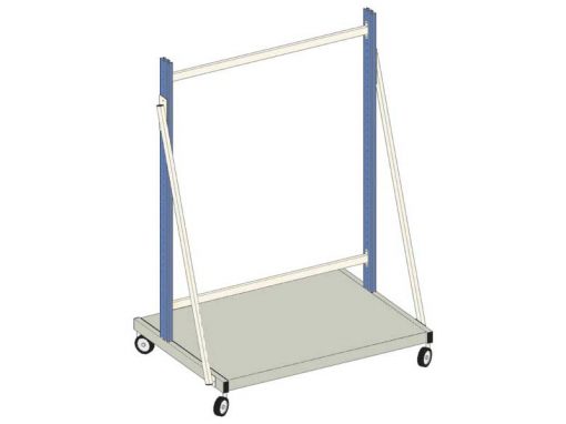 Carrello industriale El.Mi WB-Plus Blu (120x75 156/200h cm)