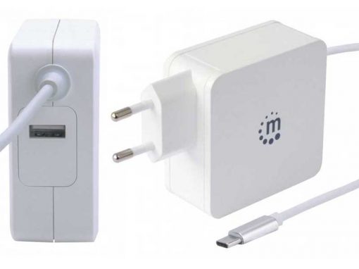 Caricatore multiplo USB 2.0 con cavo USB-C PD (60W)
