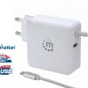 Caricatore multiplo USB 2.0 con cavo USB-C PD (60W)