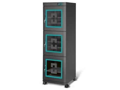 DC-3 ESD Dry Storage Cabinet Black (3 Doors, 670L)