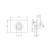Base zoccolo per calotta da c.s. in ABS - Disegno tecnico