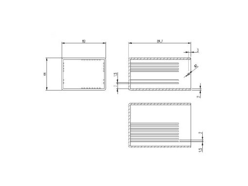 Protection Case with Guides - Drawing