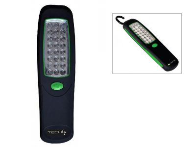 Lampada portatile con gancio estraibile e magnete (24 LED)